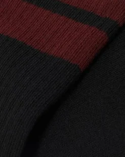 Calcetines Athletic con logo de mezcla de algodón ecológico in Negro