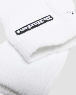 Calcetines cortos Athletic con logo de mezcla de algodón ecológico in Blanco