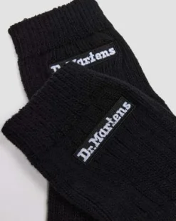 Calcetines cortos Athletic con logo de mezcla de algodón ecológico in Negro