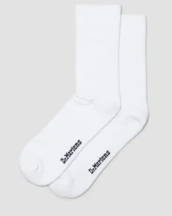 Calcetines Double Doc de mezcla de algodón ecológico in Blanco