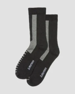 Calcetines Double Doc de mezcla de algodón ecológico in Carbón