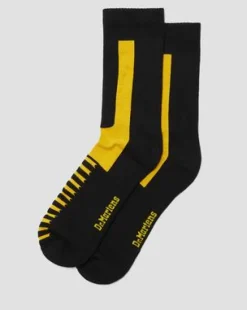Calcetines Double Doc de mezcla de algodón ecológico in Negro