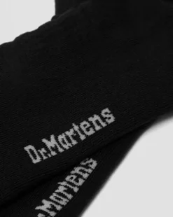 Calcetines Double Doc de mezcla de algodón ecológico in Negro