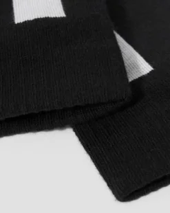 Calcetines Double Doc de mezcla de algodón ecológico in Negro & Blanco