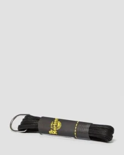 Cordones planos encerados de 140cm (8-10 ojales) in Negro