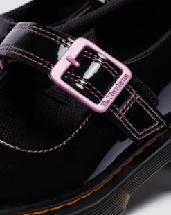 Merceditas Bex de piel Patent Lamper para junior in Negro