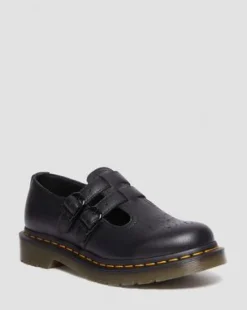 Merceditas 8065 de piel Virginia in Negro