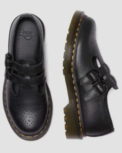 Merceditas 8065 de piel Virginia in Negro