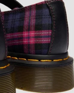 MERCEDITAS ELPHIE TARTAN in Negro & Rosa Multi