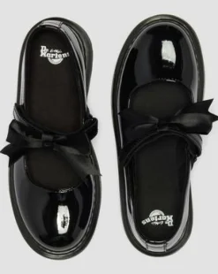 Merceditas Maccy II para joven de charol&nbsp; in Negro