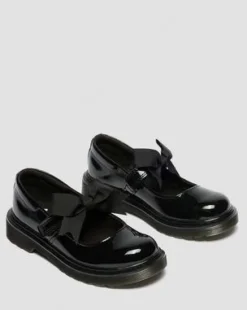 Merceditas Maccy II para junior de charol in Negro
