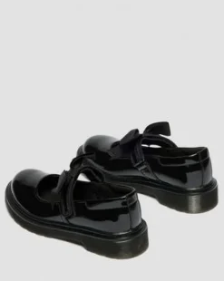 Merceditas Maccy II para junior de charol in Negro