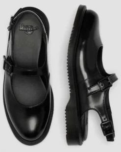 Merceditas Madeline de piel Smooth&nbsp; in Negro