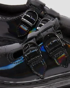 Merceditas 8065 Rainbow para junior in Negro