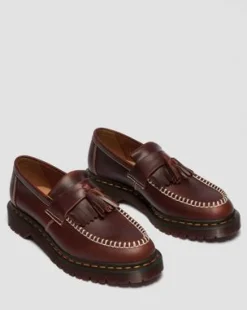Mocasines Adrian de piel Orleans con borlas in Marrón