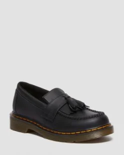 Mocasines Adrian de piel para junior in Negro