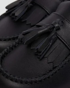 Mocasines Adrian de piel para junior in Negro