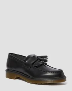 Mocasines Adrian de piel Smooth con borla in Negro