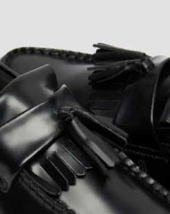 Mocasines Adrian de piel Smooth con borla in Negro