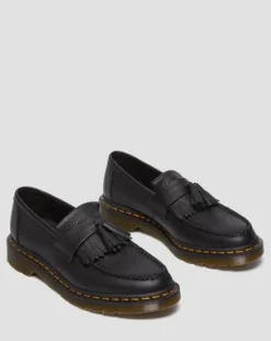 Mocasines Adrian en piel Virginia con borla in Negro