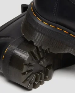Mocasines con plataforma Adrian Quad de piel con borla in Negro