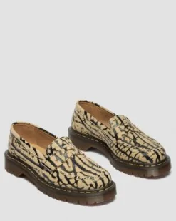 Mocasines Delapre de ante in Marrón Teca Y Negro