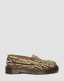 Mocasines Delapre de ante in Marrón Teca Y Negro