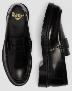 MOCASINES PENTON MONOCROMÁTICOS DE PIEL SMOOTH in Negro