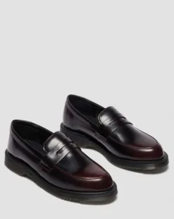 Mocasines Temara de piel Arcadia in Rojo Cereza