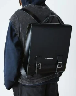 Mochila Box de piel Kiev in Negro