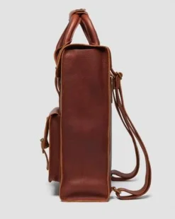 Mochila de piel Ambassador in Anacardo