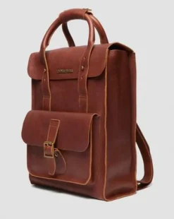 Mochila de piel Ambassador in Anacardo