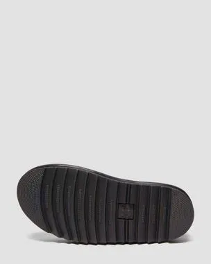 Sandalia Blaire de piel Athena con tiras in Negro