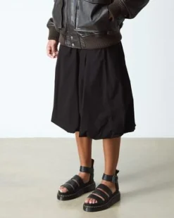 Sandalia con plataforma Clarissa II Quad de piel Milled Nappa in Negro