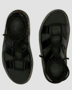 Sandalia con plataforma Nartilla de piel in Negro