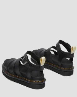 Sandalias Blaire Felix Rub Off vegan con tiras in Negro