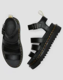Sandalias Blaire Felix Rub Off vegan con tiras in Negro
