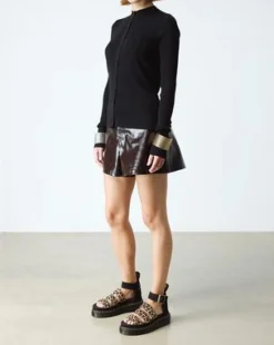 Sandalias con plataforma Quad Clarissa Ii de piel con estampado de leopardo in Cámel Claro