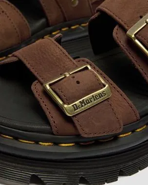 Sandalias con plataforma Zebzag de Nubuck in Marrón Sepia