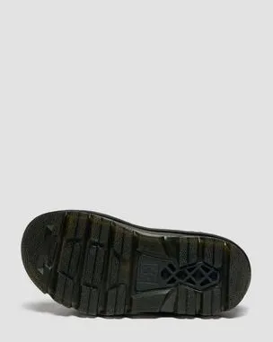 Sandalias con plataforma Zebzag de piel Pisa in Negro