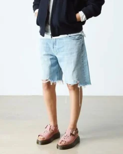 Sandalias de plataforma Dunnet Flower de piel Nubuck in Rosa Empolvado