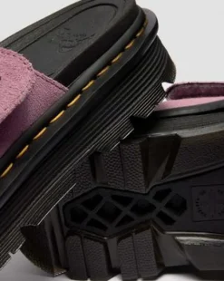 Sandalias de plataforma Zebzag de ante in Rosa Empolvado