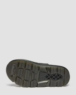 Sandalias de plataforma Zebzag Quilted de lona in Negro