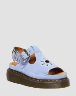 Sandalias Dunnet Flower de piel Buttersoft&nbsp; in Azul Aciano