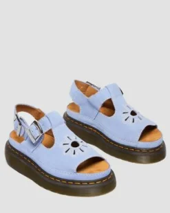 Sandalias Dunnet Flower de piel Buttersoft&nbsp; in Azul Aciano