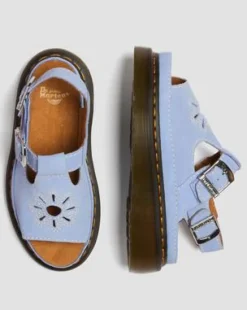 Sandalias Dunnet Flower de piel Buttersoft&nbsp; in Azul Aciano