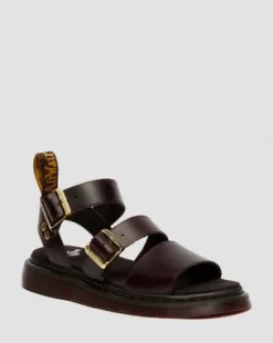 Sandalias Gryphon de piel Atlas in Charro
