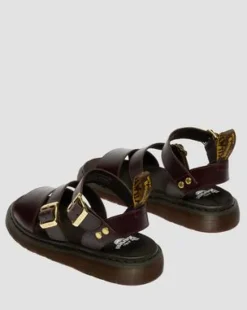 Sandalias Gryphon de piel Atlas in Charro