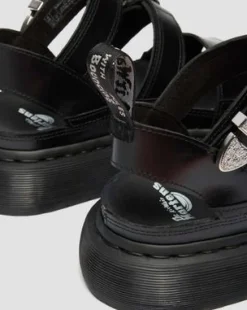 Sandalias Gryphon Quad Gladiator de piel in Negro