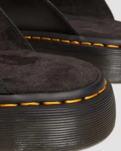 Sandalias Josef de piel con hebilla in Negro